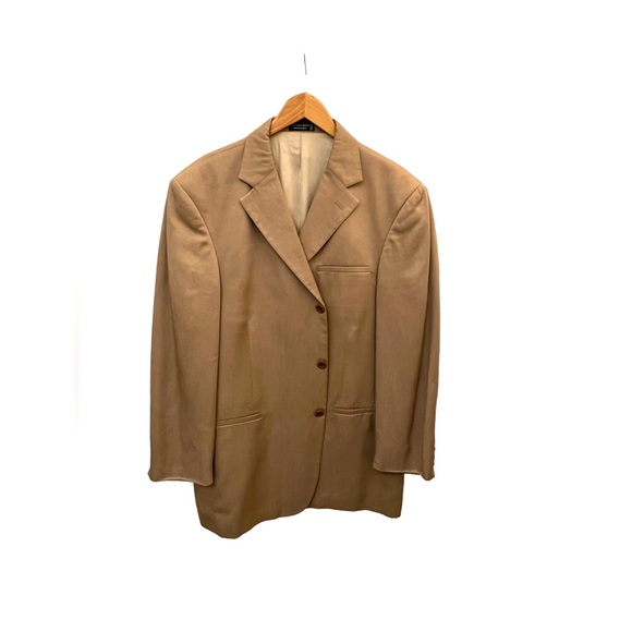 Geoffrey Beene mens casual sports blazer looks and feels like khaki size 42R. - Picture 1 of 12